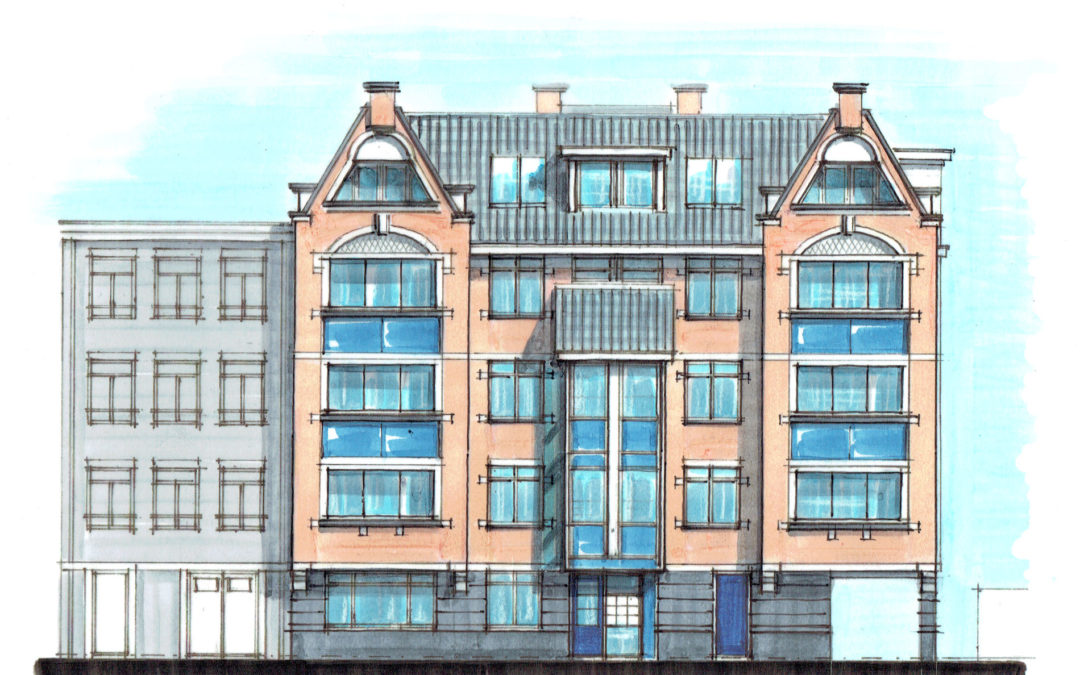 Appartementencomplex in klassieke stijl