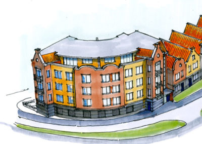 Studie van appartementen te Gronau, Noordrijn-Westfalen, Duitsland