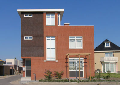 Moderne woning uitgevoerd in baksteen in Enschede