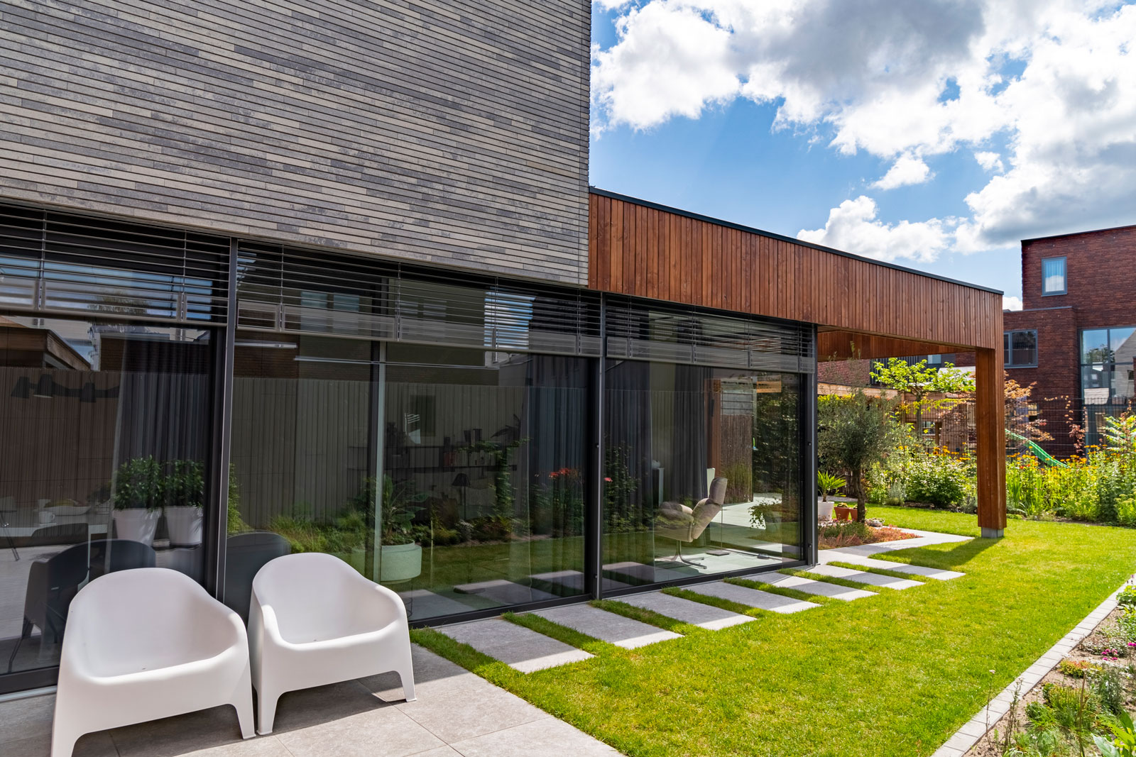Stadsvilla Enschede Boddenkamp zijgevel tuinzijde