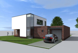 Ontwerp voor woning op terrein De Melkhal