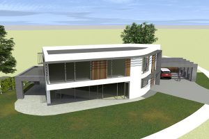 Ontwerp van een moderne villa in Enschede