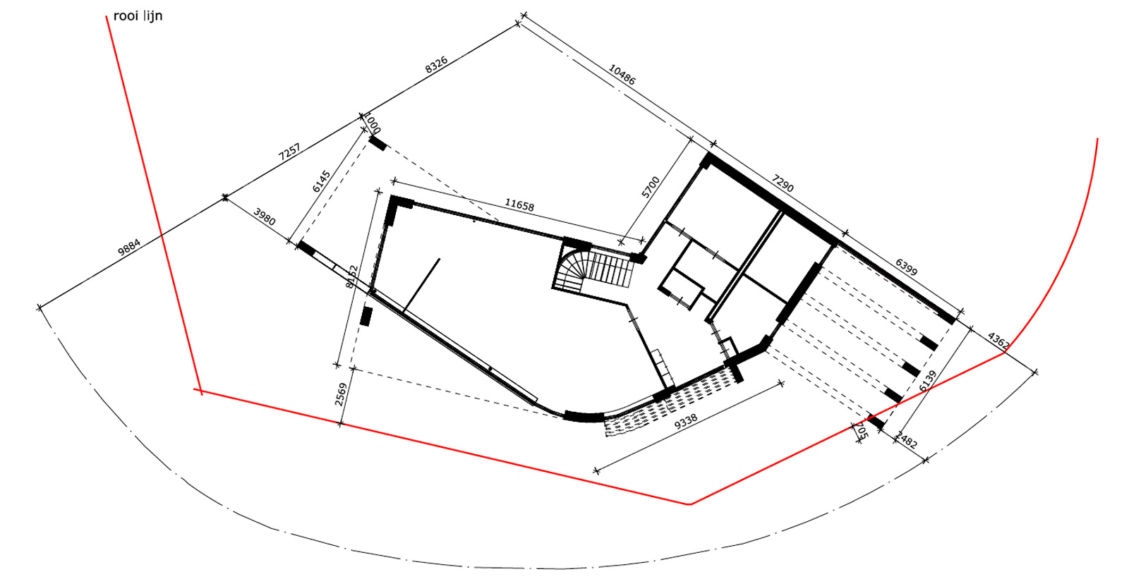moderne-villa-enschede-plattegrond plattegrond villa