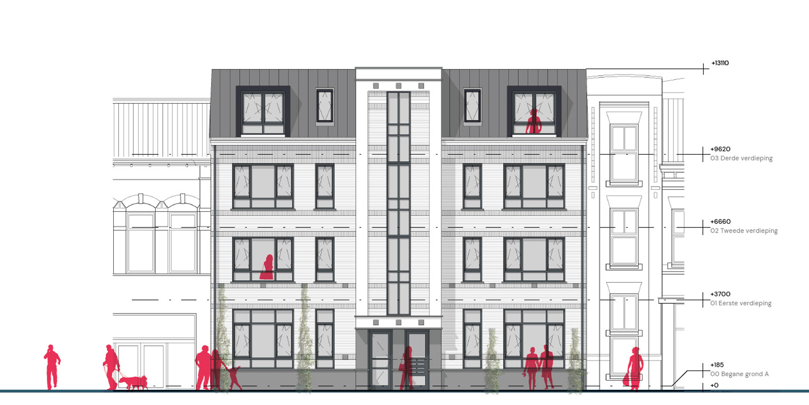 Appartementen-Grotestraat-Almelo-Voorgevel
