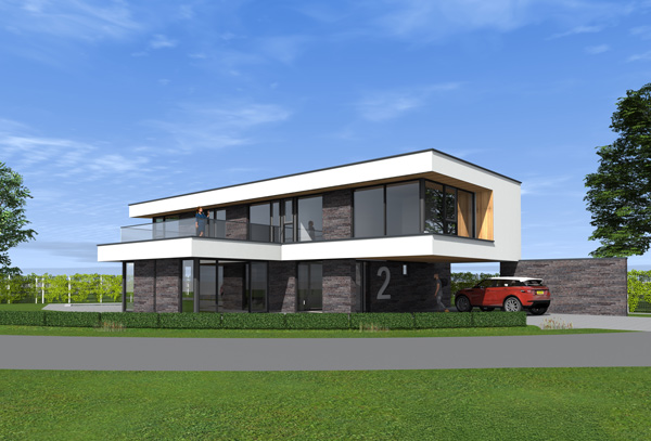 Eigentijdse villa – versie 2 in Enschede